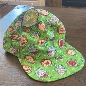 Rick and Morty Green Snapback Hat